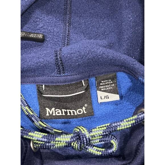 Marmot Men Gibbs Ski Top Colorblock Long Sleeve Pullover Fleece Sweater Sz Large - Picture 5 of 9
